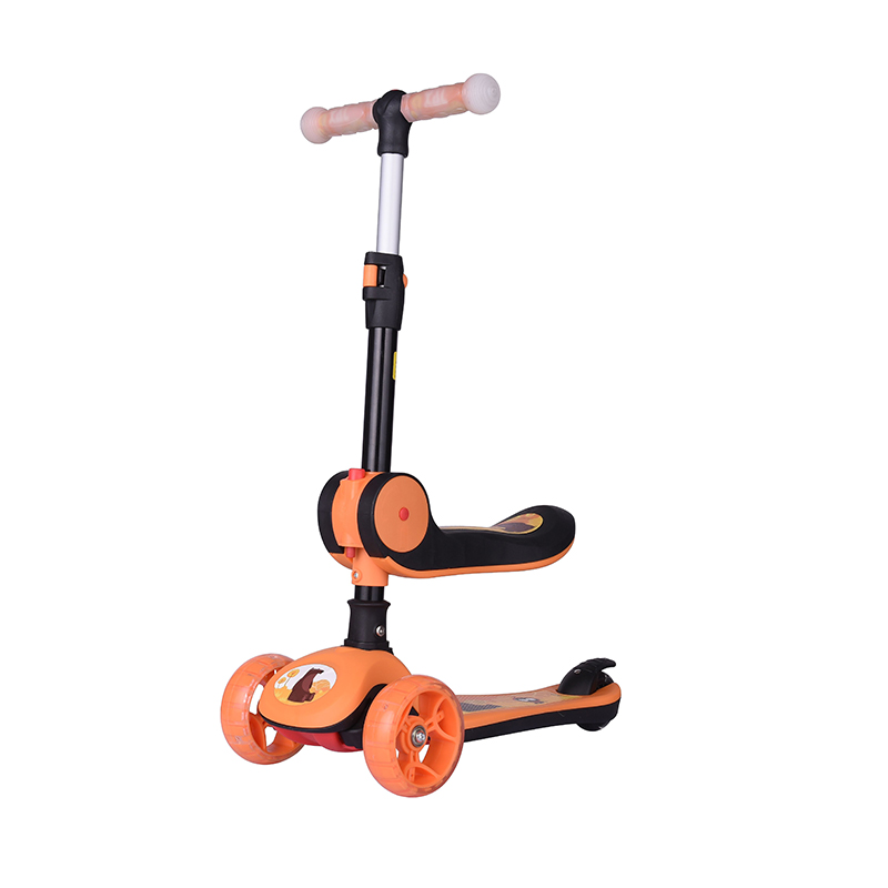 BEGINNER 3 WHEELS BLUE SCOOTER WITH FLASHING WHEELS (SCT-045-1)