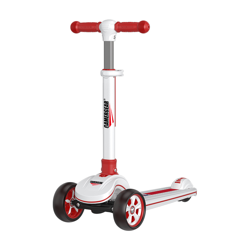  3 WHEELS ALUMINUM RED HEIGHT ADJUSTABLE KIDS SCOOTER(SCT-048-3)