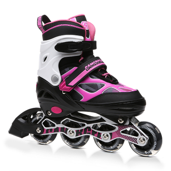 ADJUSTABLE SEMI SOFT PU WHEEL BEGINNER INLINE SKATE